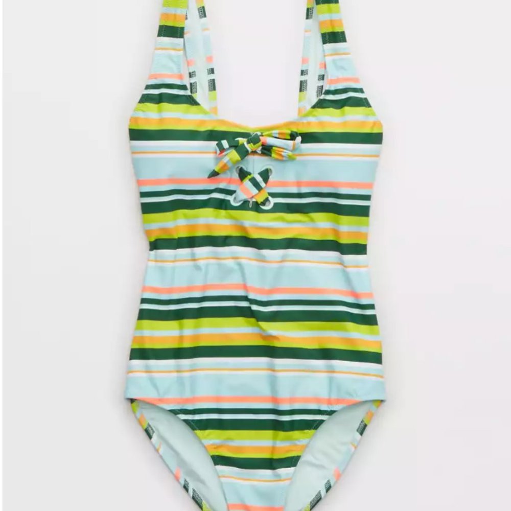 Aerie Grommet Scoop One Piece Swimsuit